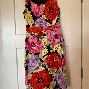 Banana Republic floral sheath dress, EUC